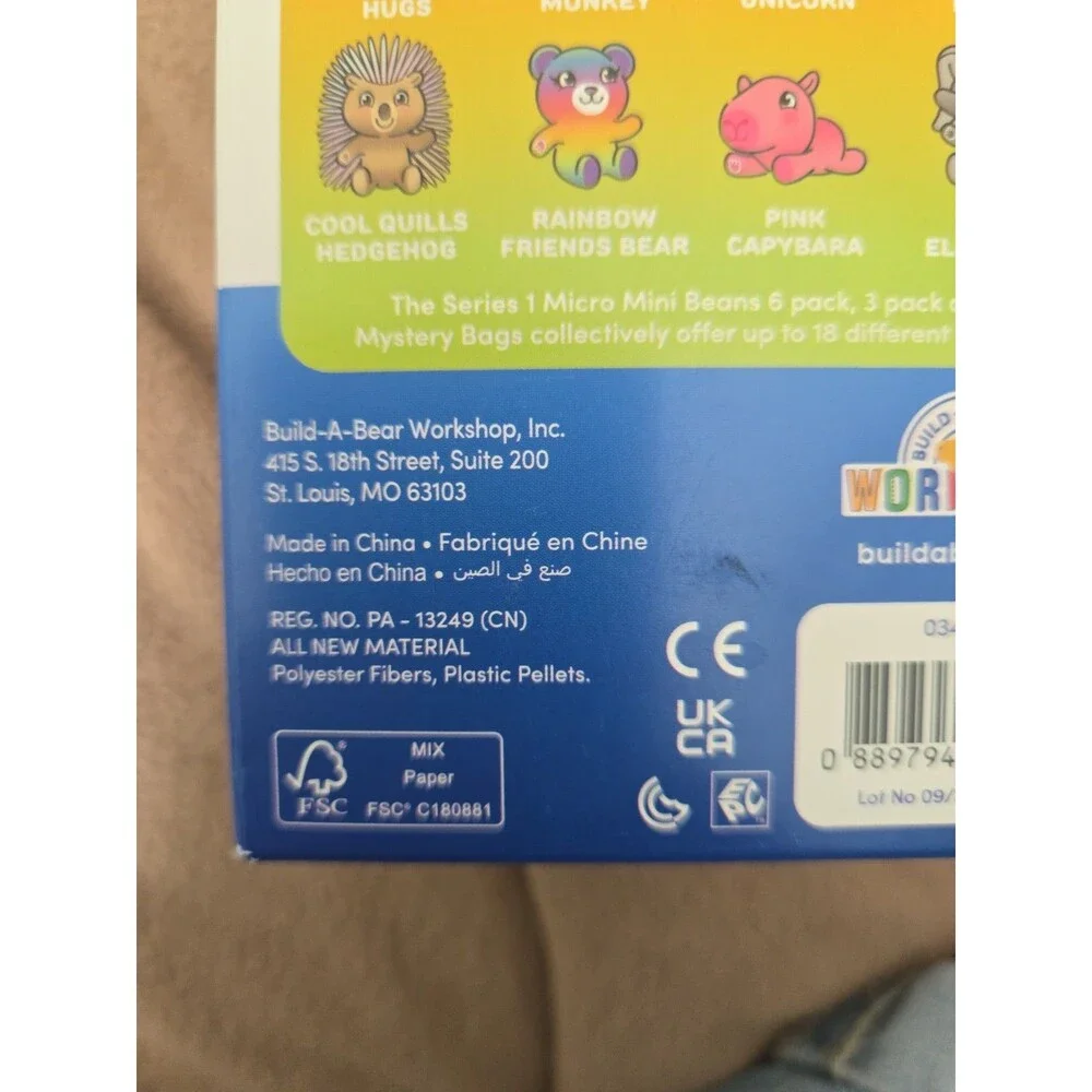Build A Bear Micro MiniBeans Set- Pawlette, Spring Frog and Longhorn